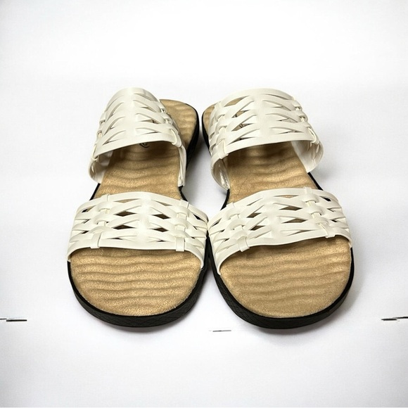 🌻NEW w.Box Easy Street White Agata Slide Sandal Size 8.5 - Picture 6 of 12